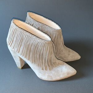 Anine Bing Irmelin 100% spring Suede Fringe Boots Size 37